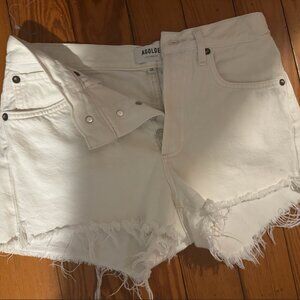 White AGOLDE Denim shorts - Size 24